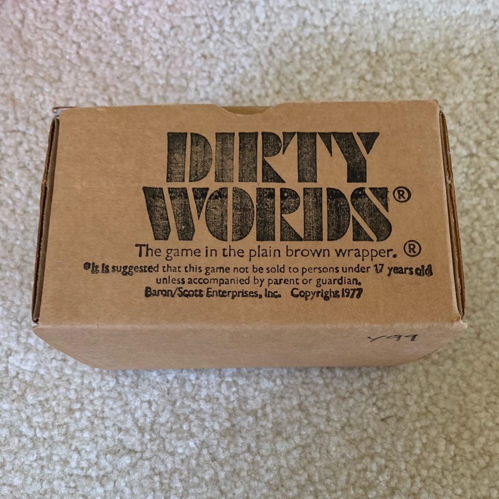 Dirty Words: The Game in the Plain Brown Wrapper Adult Dice Game w/ Instructions